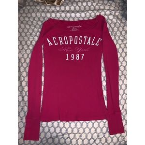 🌺 .•SALE•. Aeropostale Pink Long Sleeve
